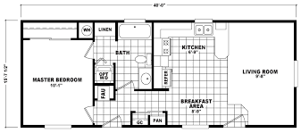An apartment with bedrooms with en suite baths and closets. Single Wide Mobile Home Floor Plans Factory Select Homes