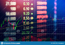 Volume Candlestick Graph Stock Market Exchange Analysis