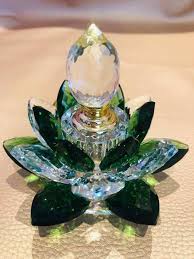 Crystal Lotus Flower Perfume Bottle