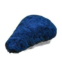Sheepskin Bicycle Seat Cover Blue