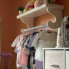 Hanging Baby Clothes Rack Shelf