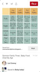 Baby Food Chart Starting Solids Baby First Foods Baby