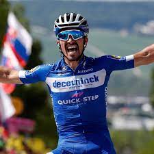 Nice, france (ap) — racing across the finish line at the tour de france, julian alaphilippe kissed his finger and raised it to the sky, dedicating his win sunday on stage 2 to his father who. Tour De France Julian Alaphilippe Wins Stage Three To Take Yellow Jersey Tour De France 2019 The Guardian