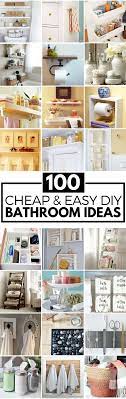 100 and easy diy bathroom ideas