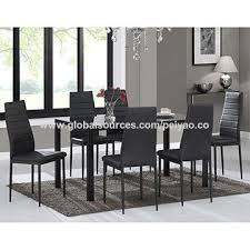 6 seater glass dining table