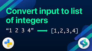 convert input into a list of integers
