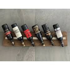 Reclaimed Timber Wall Mounted Wine Rack