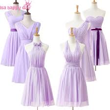 2020 Modest Lavender Embellished Women Girls Chiffon Bridesmaid Princess Bridesmaids Dresses Light Purple Dress Short H3845 Bridesmaid Dresses Aliexpress
