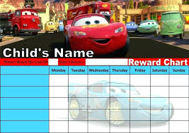 Cars Reward Chart Laredotennis Co
