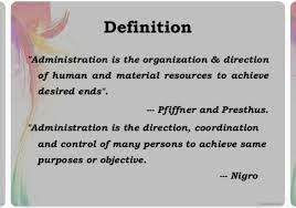 administration definition management