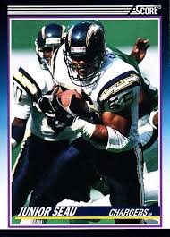 Buy from many sellers and get your cards all in one shipment! Junior Seau San Diego Chargers 1990 Score Supplemental Rookie Card 65t Autographsforsale Com