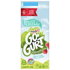 go gurt simply yogurt s strawberry