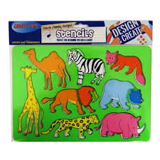 Solid Stencil Pack Wild Animals