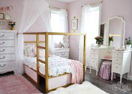 shabby chic glam girls bedroom reveal