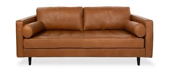scott cigar leather 2 5 seater sofa