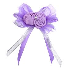 Jili Online Romantic Bridal Corsage Wedding Prom Party Buttonholes Silk Flowers Light Purple As Described