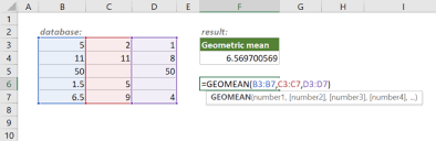 excel geomean function