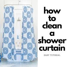 how to clean a shower curtain liner