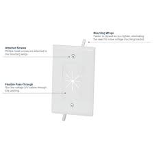 Flexible Opening Cable Wall Plate