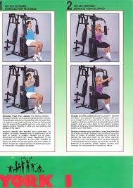 York Mega Max 3001 Gym Workout Chart By