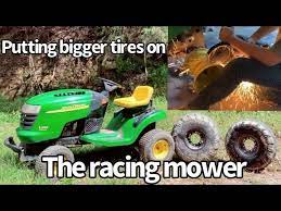 bigger tires on your racing lawnmower