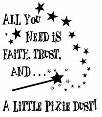 Enjoy reading and share 12 famous quotes about pixie dust with everyone. Faith Trust Pixie Dust Quote Bedroom Home Decor Wall Art Sticker Vinyl Transfer Ebay