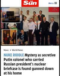 A n n a 🌻 on Twitter: "Man who carried Vladimir Putin's nuclear controls  briefcase found shot at his home.Vadim Zimin,the retired colonel in the Fed  Security Service,had been in charge of