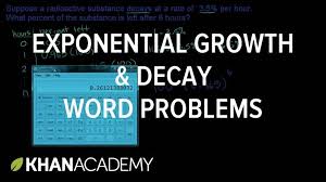 Exponential Growth And Decay Word
