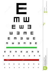 Eye Chart Test Stock Vector Illustration Of Background
