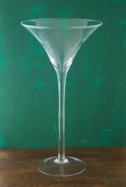 20in tall glass martini glass vase 18