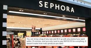 sephora s rm150 bring your own bag day