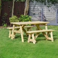 Oakham 4ft Picnic Table And Bench Set