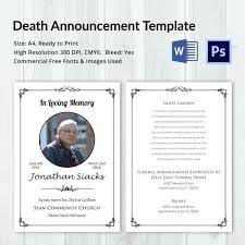 Free Funeral Announcement Templates Awesome Funeral Notice Template