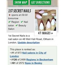 1st secret nails london beauty