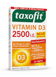 Vitamin d is critical for bone and mineral metabolism. Taxofit Vitamin D3 2500 I E Tabletten Taxofit