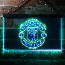 Find dozens of man united's hd logo wallpapers for desktop. Manchester United Logo 1 Neon Like Led Sign Dual Color Safespecial
