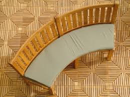 Curved Garden Bench Cushions