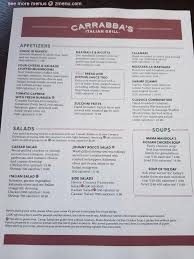 menu of carrabbas italian grill
