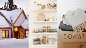 snow day to organize your home