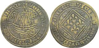 Jörg Schultes Rechenpfennig o. Schiffspfennig 1515 - 1559 Nürnberg ... - artid9341_combined