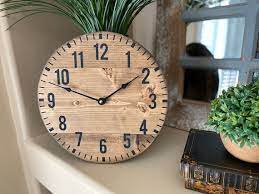 12 Inch Wood Wall Clock Rustic Wall