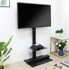 cantilever steel floor tv stand with