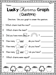 Lucky Charms Graphing Differentiated Questions