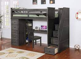 For special and customized full bunk bed with desk, you can contact various sellers on the site for deals specifically tailored to your needs, including large orders. Resort Life Twin Size Loft Bed With Desk In Washed Grey Summerlin Collection