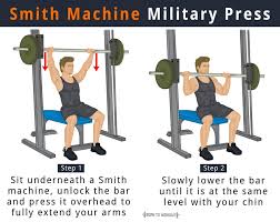 smith machine military press smith