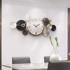 Modern Mute Metal Wall Clock With