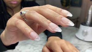 short almond nails acrylic nails