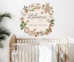 Sticker Woodland Decal Name Sign