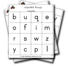 alphabet little letters bingo game