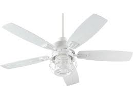 Quorum International Galveston Studio White 52 Inch Outdoor Ceiling Fan With Light 13525 8